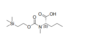 (S)-2-(methyl((2-(trimethylsilyl)ethoxy)carbonyl)amino)pentanoic acid (Teoc-MeNva-OH)