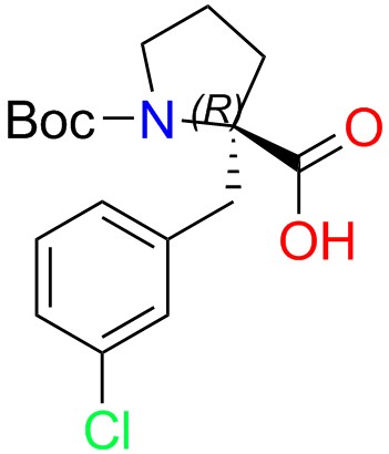 Boc-(R)-alpha-(3-chlorobenzyl)-proline