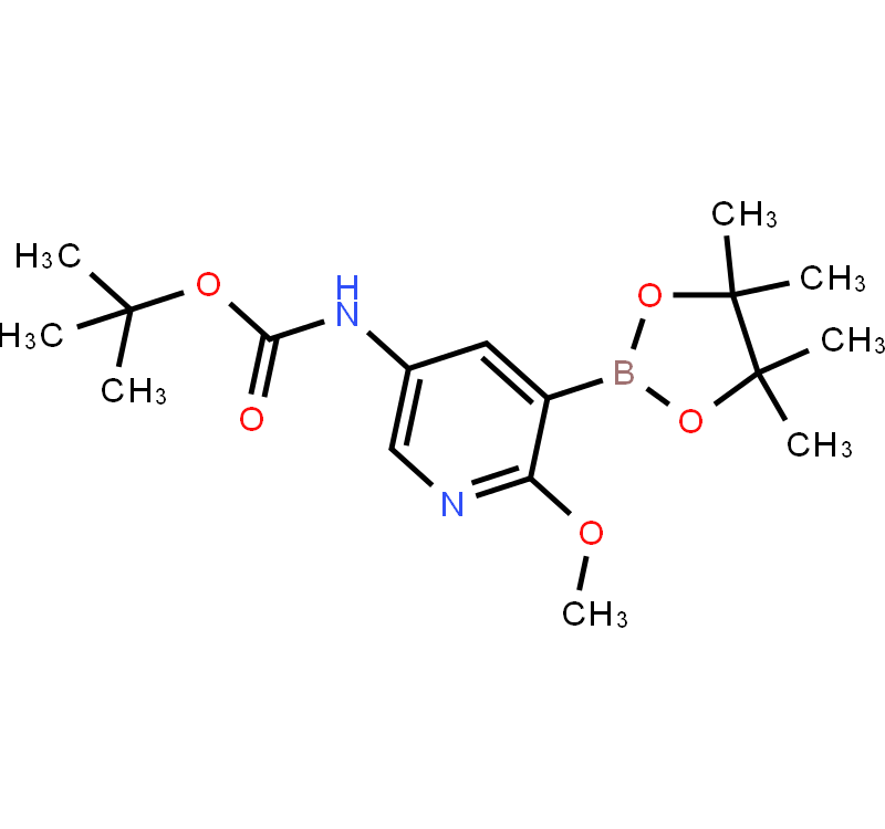 5-tert-Butyloxycarbonylamino-2-methoxypyridine-3-boronicacidpinacolester