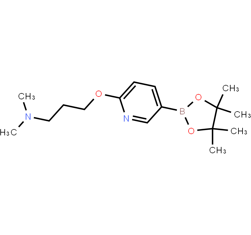 6-(3-N,N-Dimethylamino-propoxy)pyridine-3-boronicacidpinacolester