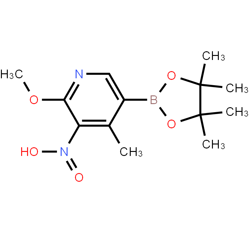 2-Methoxy-4-methyl-3-nitropyridine-5-boronicacidpinacolester