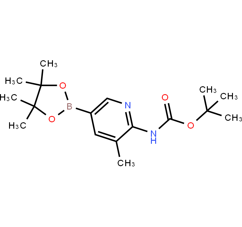 2-tert-Butyloxycarbonylamino-3-methylpyridine-5-boronicacidpinacolester