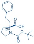Boc-(S)-alpha-phenethyl-L-proline