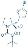 Boc-(R)-alpha-(5-bromo-2-thiophenylmethyl)-proline